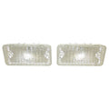Replacement Driver/Passenger Side Pair of Clear Park Light Lenses