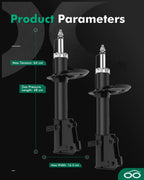Strut Shock Absorber Assemblies for Dodge Journey (2009–2016) Front Pair