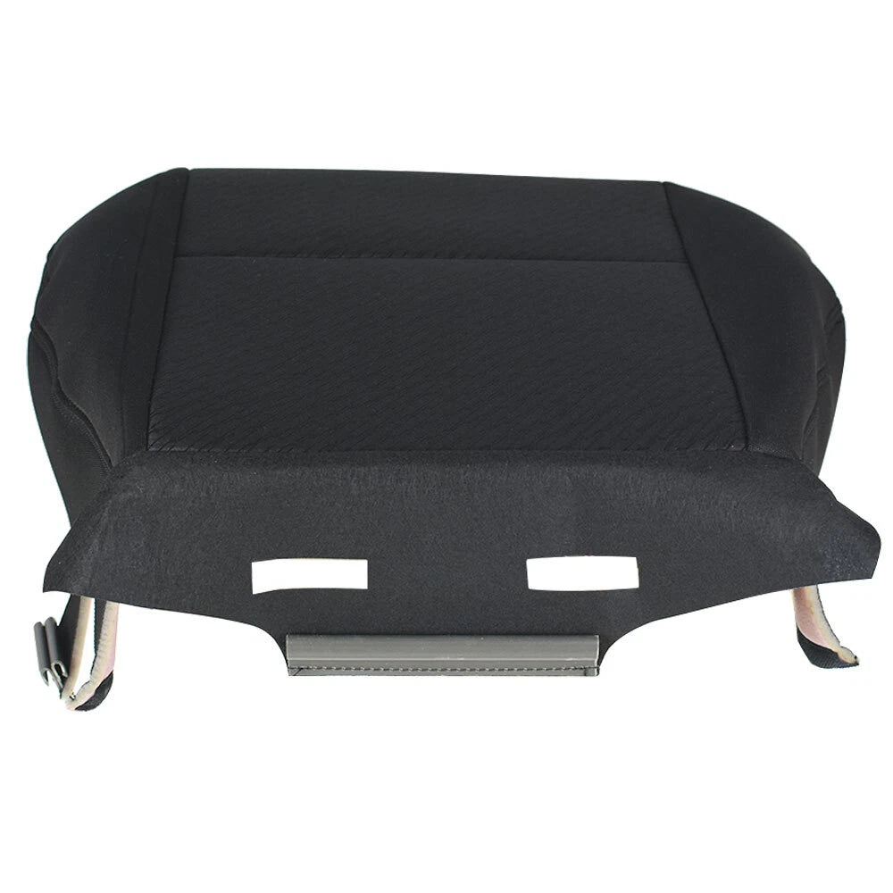 Driver Bottom Seat Cover for Chevy Silverado 1500 2500 3500 (2007-2014) Black Cloth