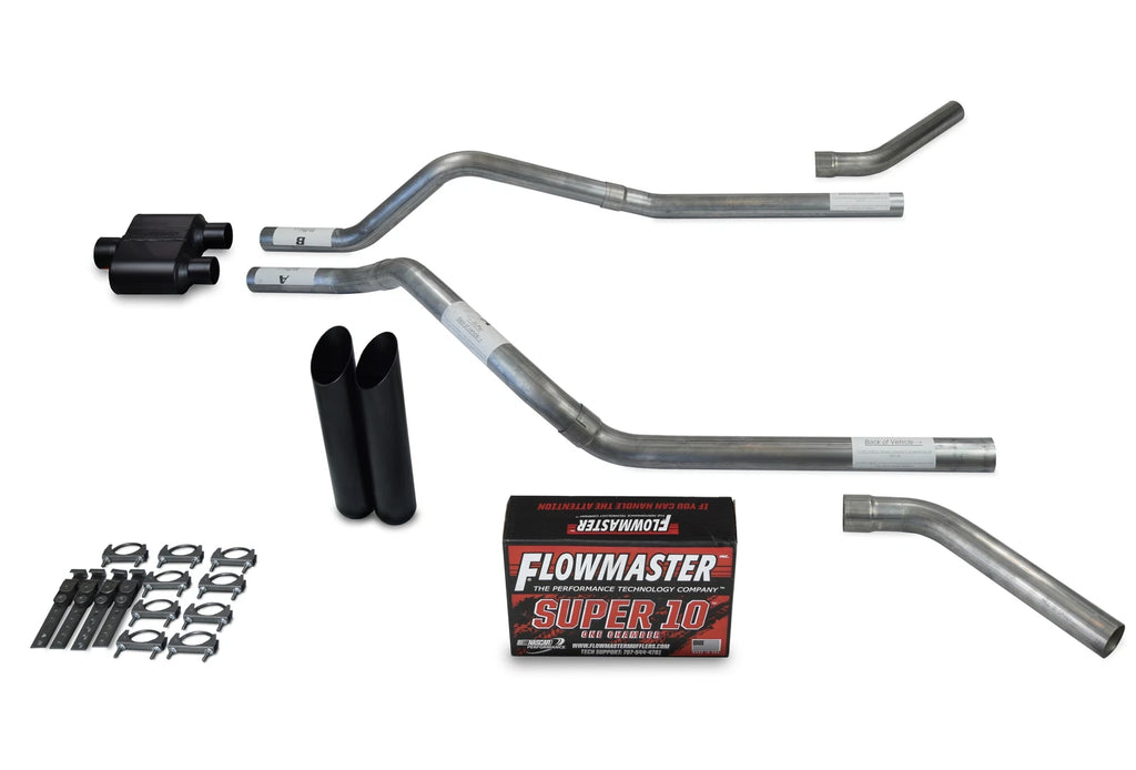 Dual Exhaust Kit for Chevy Blazer (1995–1999) - 2.5" Flowmaster Super 10