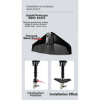 Black PP Hydrofoil for Outboard Engines 40-300HP (Reduces Bow Rise & Drag)