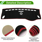 Dashboard Cover Mat for Mercedes A-Class 2013-2017 Sun Protector Pad Black Red
