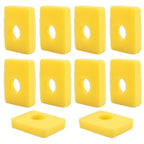 Set of 10 Air Filters for Lawn Mower (Replacement Foam)