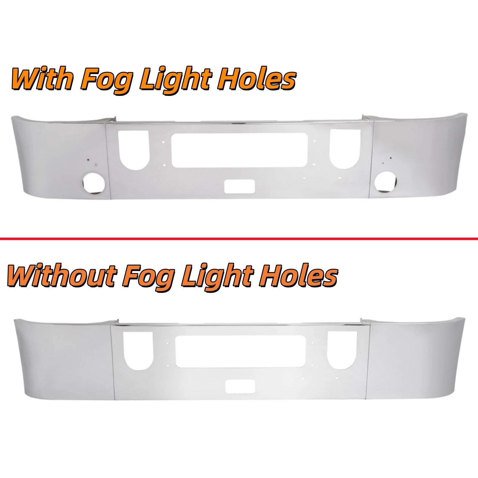 Chrome Front Bumper for Mack CHU Pinnacle (2008–2025)