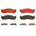 Set of 4 Brembo NAO Ceramic Disc Brake Pads for Dodge Ram 1500 2500 3500 (2002–2023)