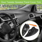 Pair A Pillar Door Tweeter Speaker Cover Trim for Mitsubishi Mirage (2014–2023)
