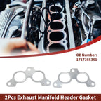 2X Exhaust Manifold Header Gasket for Toyota Celica (1985–1989) No.1717388361