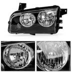 2X Headlights for Dodge Charger (2007–2010)