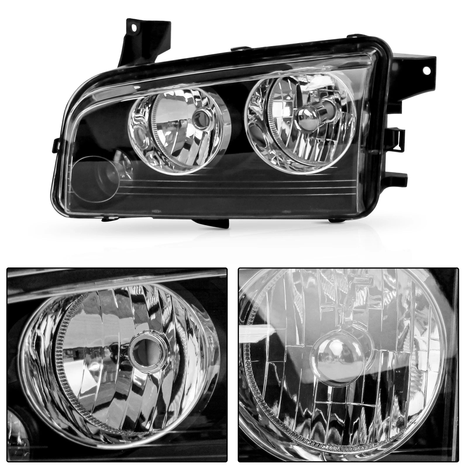 2X Headlights for Dodge Charger (2007–2010)