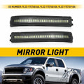 2X White Reflector LED Side Mirror Turn Signal Lights for Ford F150 (2009–2014)
