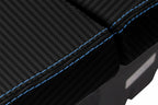 Carbon Fiber Console Lid Armrest Cover for BMW E63 E64 (2003–2010) Blue Stitch