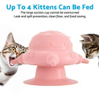 Puppy Feeder Milk Bowl Set of 4 Teats 240ml Dog Bubble Feeder