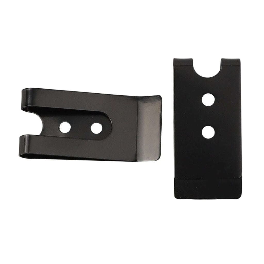 Set of 2 Belt Clip Hooks for Universal Use (Black Coated Finish)
