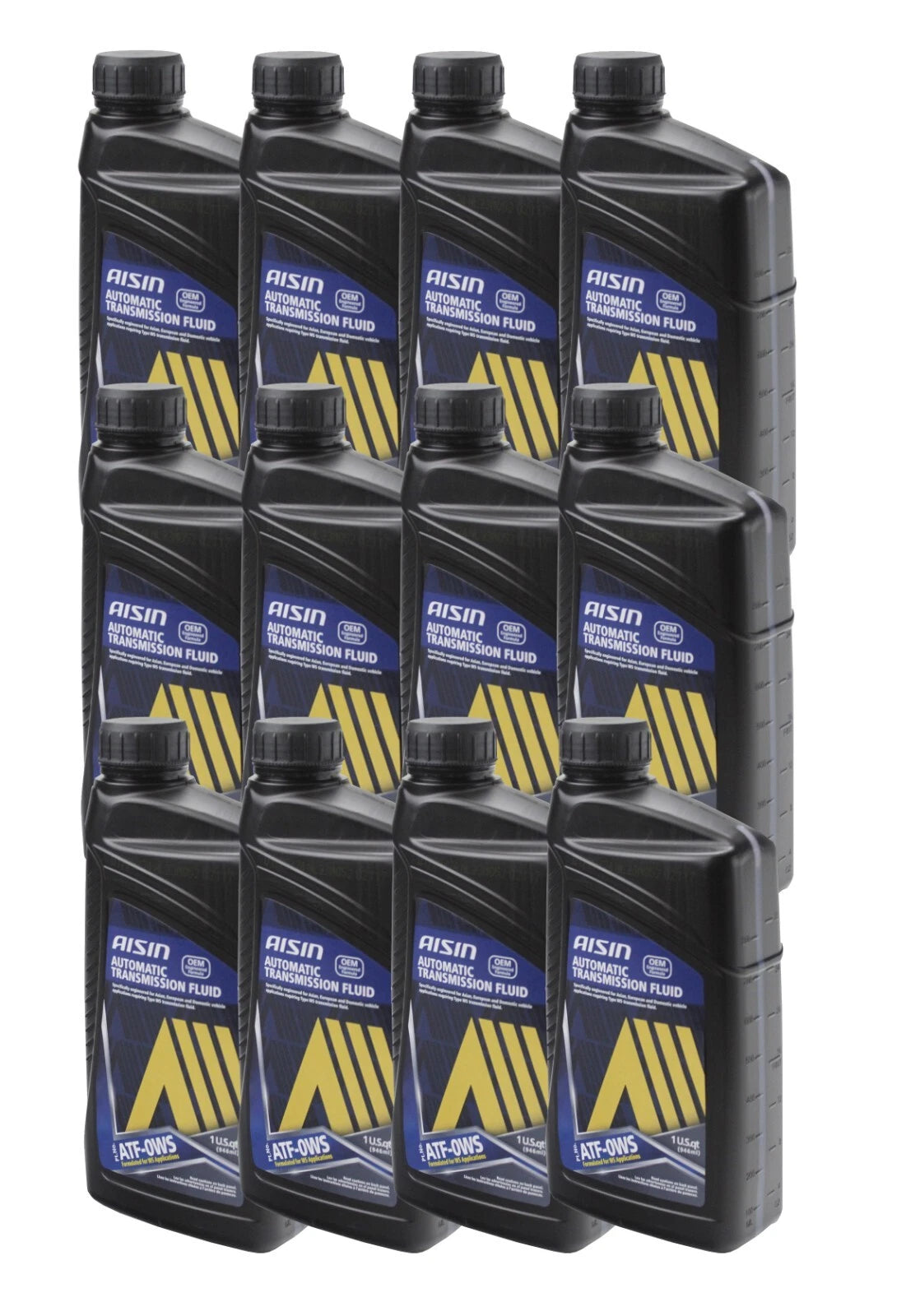 Set of 12 Auto Trans Fluids Aisin ATF-0WS for Cadillac Lexus Scion Toyota Volvo