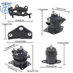 Set of 5 Engine and Transmission Mounts for Acura TL 3.2L (2004–2006)