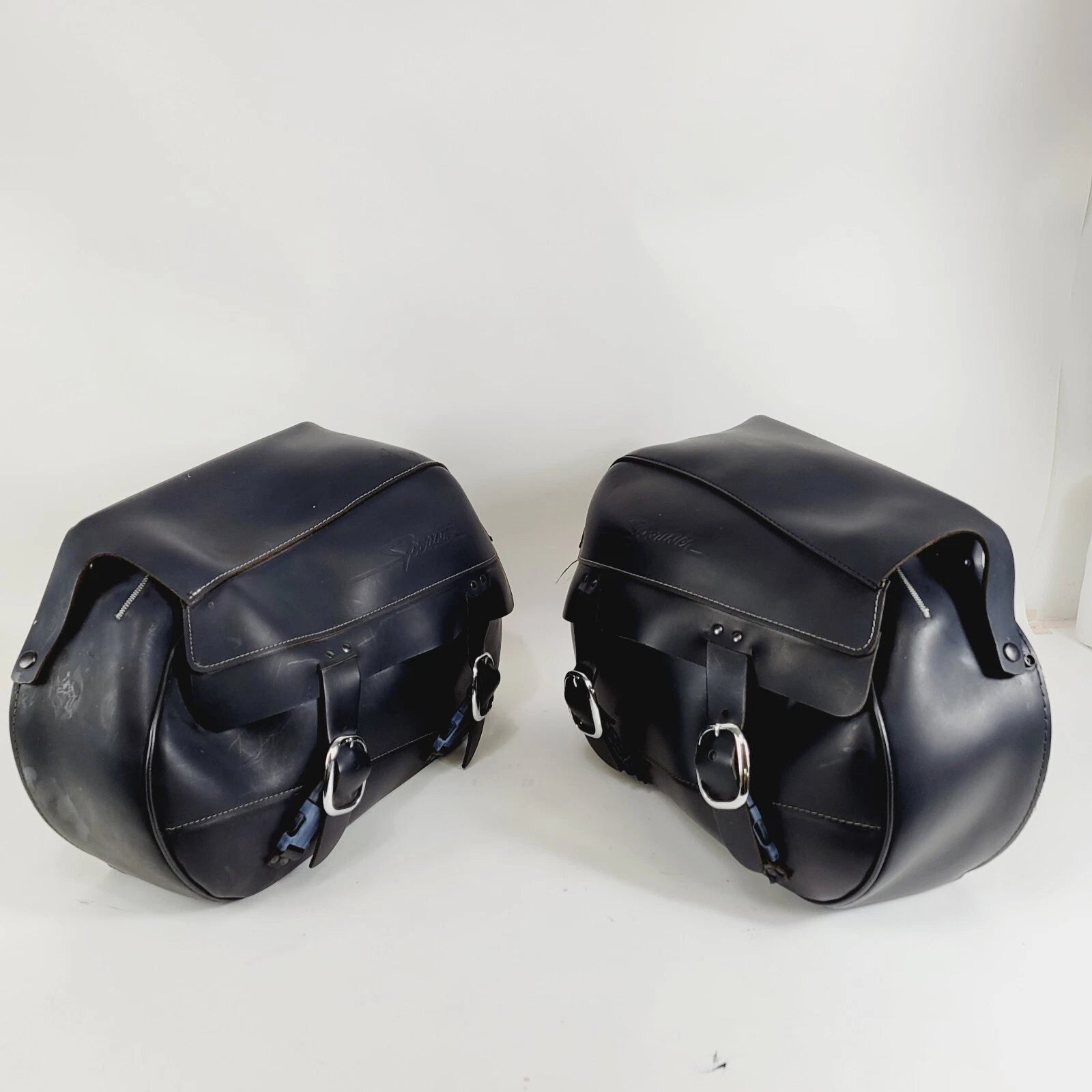 Genuine Leather Saddlebags for Harley Davidson Sportster 883 XL 1200 (1998–2003)