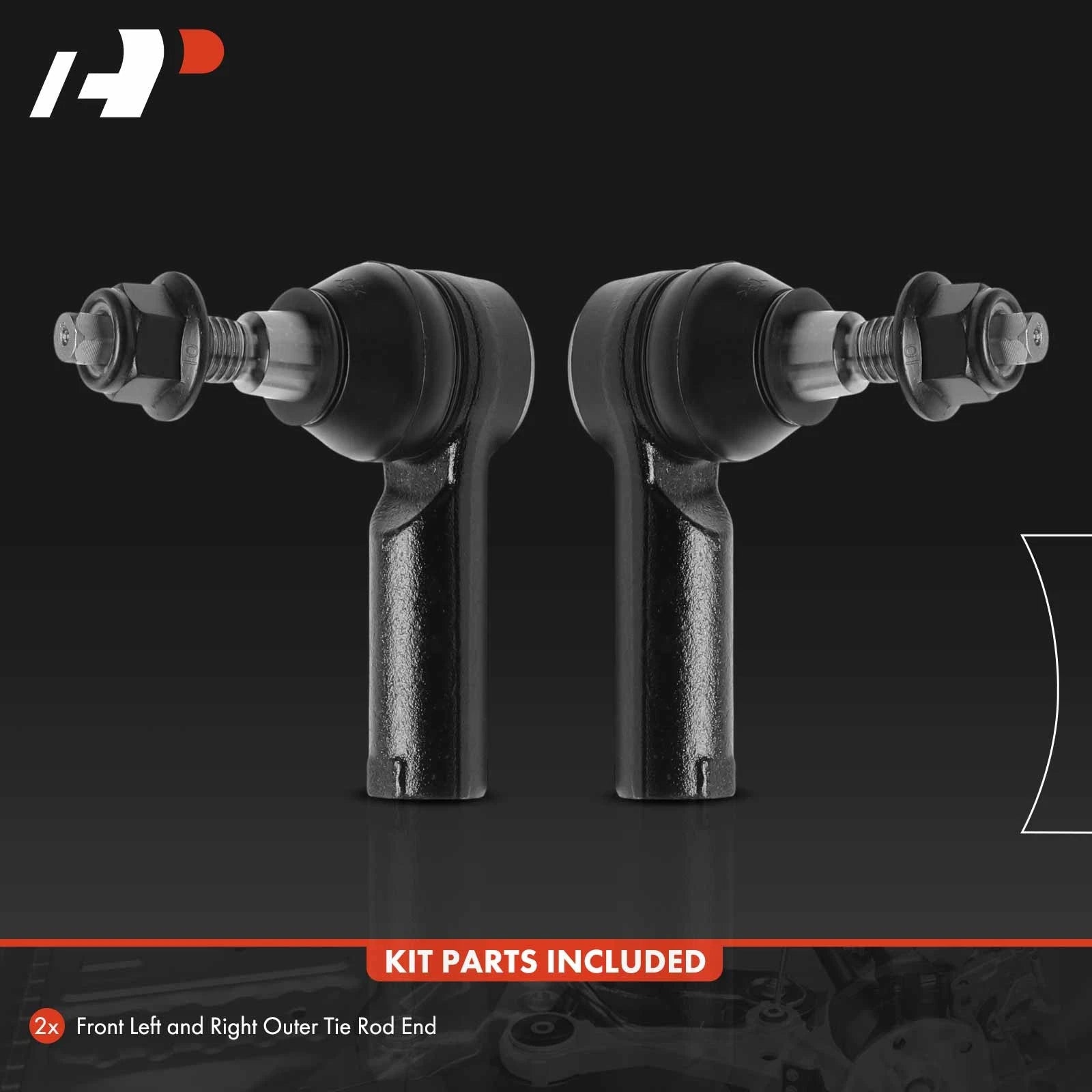 2X Steering Tie Rod End Front Outer for Ford Transit-150 Transit-250 (2015-2023)
