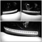 LED DRL Headlight Lamps for Dodge Ram 1500/2500/3500 (2006–2009)