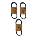 Set of 3 V-Belts A93 4L950 for (1/2" x 95")