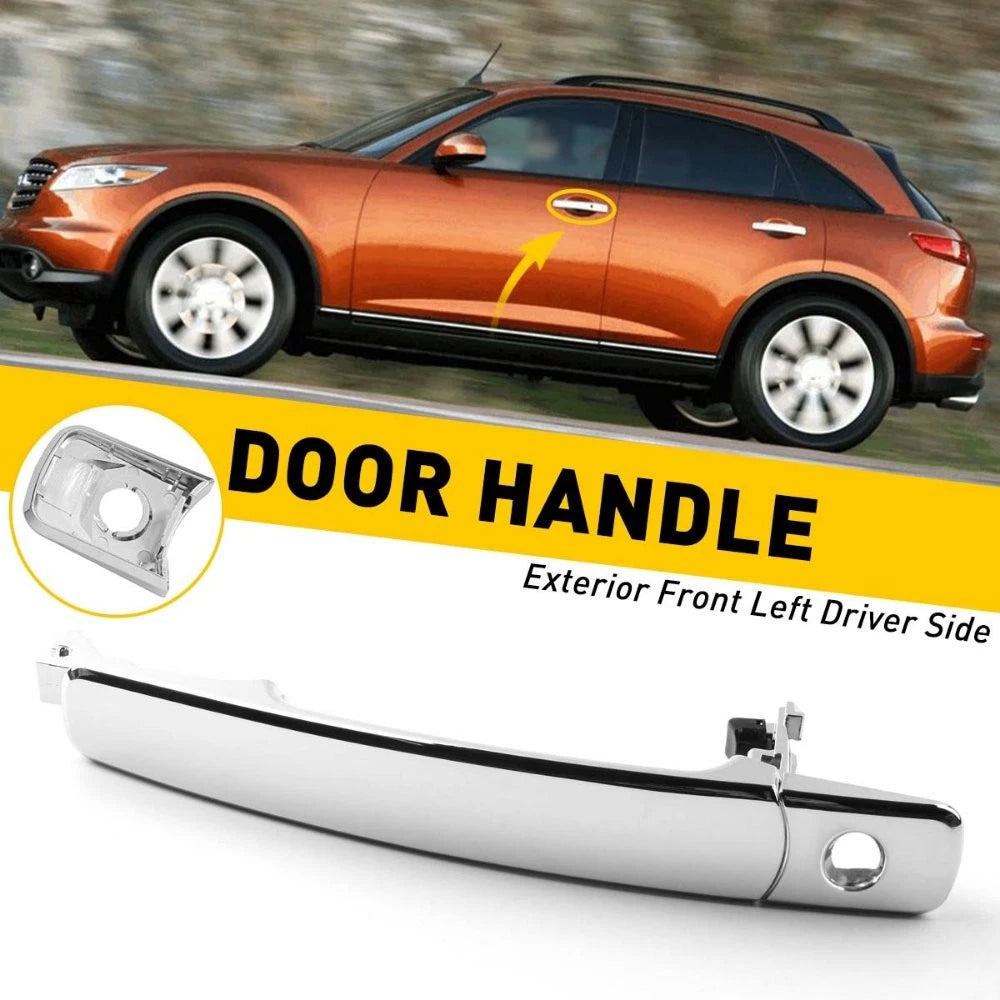 Chrome Front Left Driver Side Outside Door Handle for Nissan Infiniti (2003–2007)