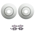 Hella Pagid Front 312mm Rotors & Disc Brake Pad Kit for A3 TT CC EOS GTI (2006–2019)