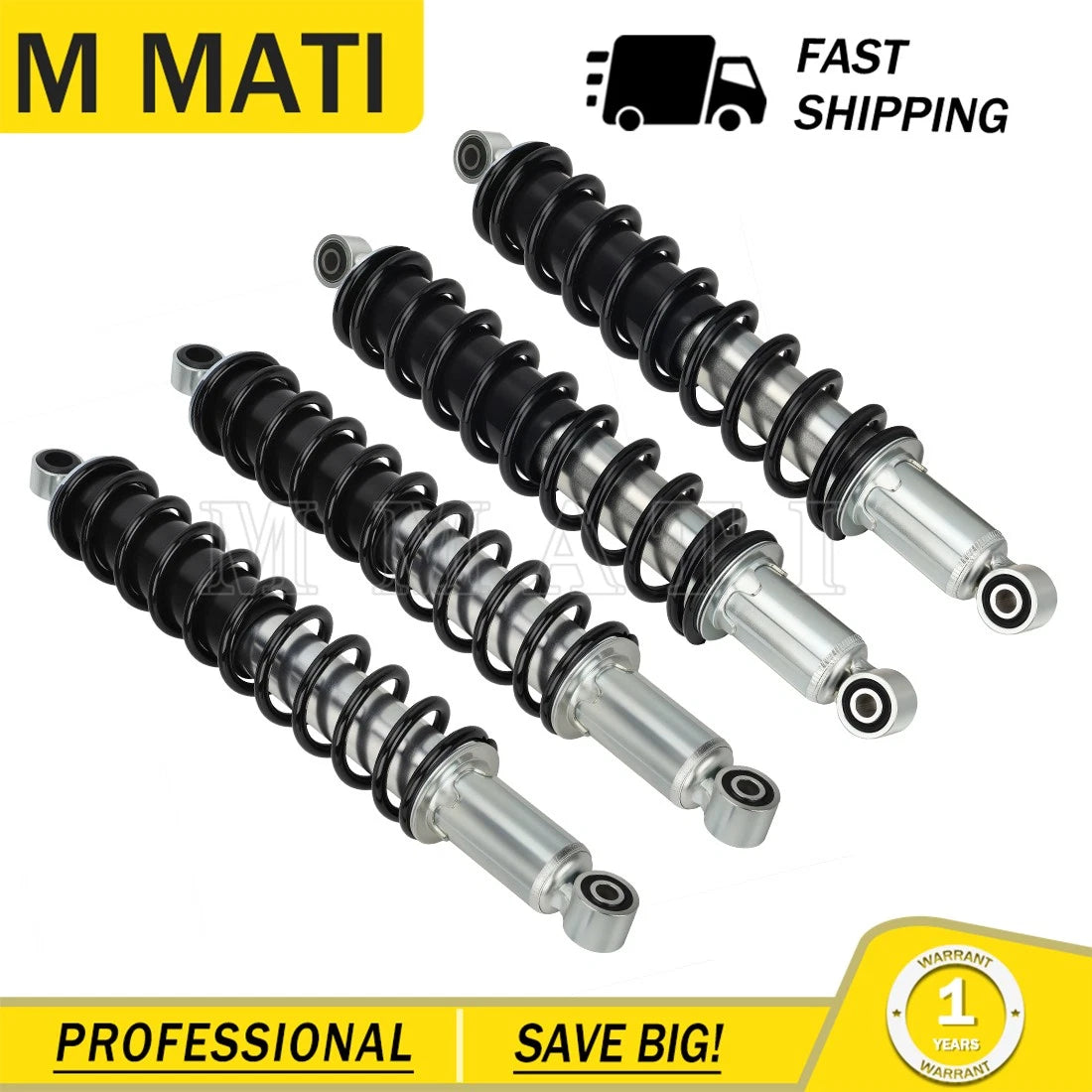 Front & Rear Shocks Absorber for Honda Foreman Rubicon 500 TRX500FA (2001–2014)