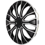 Set of 4 Wheel Covers for R16 Tire & Rim (16 Inch) - Black