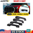 Matte Black Door Handle Cover Trim for Toyota Tundra (2022–2024) 4-20X