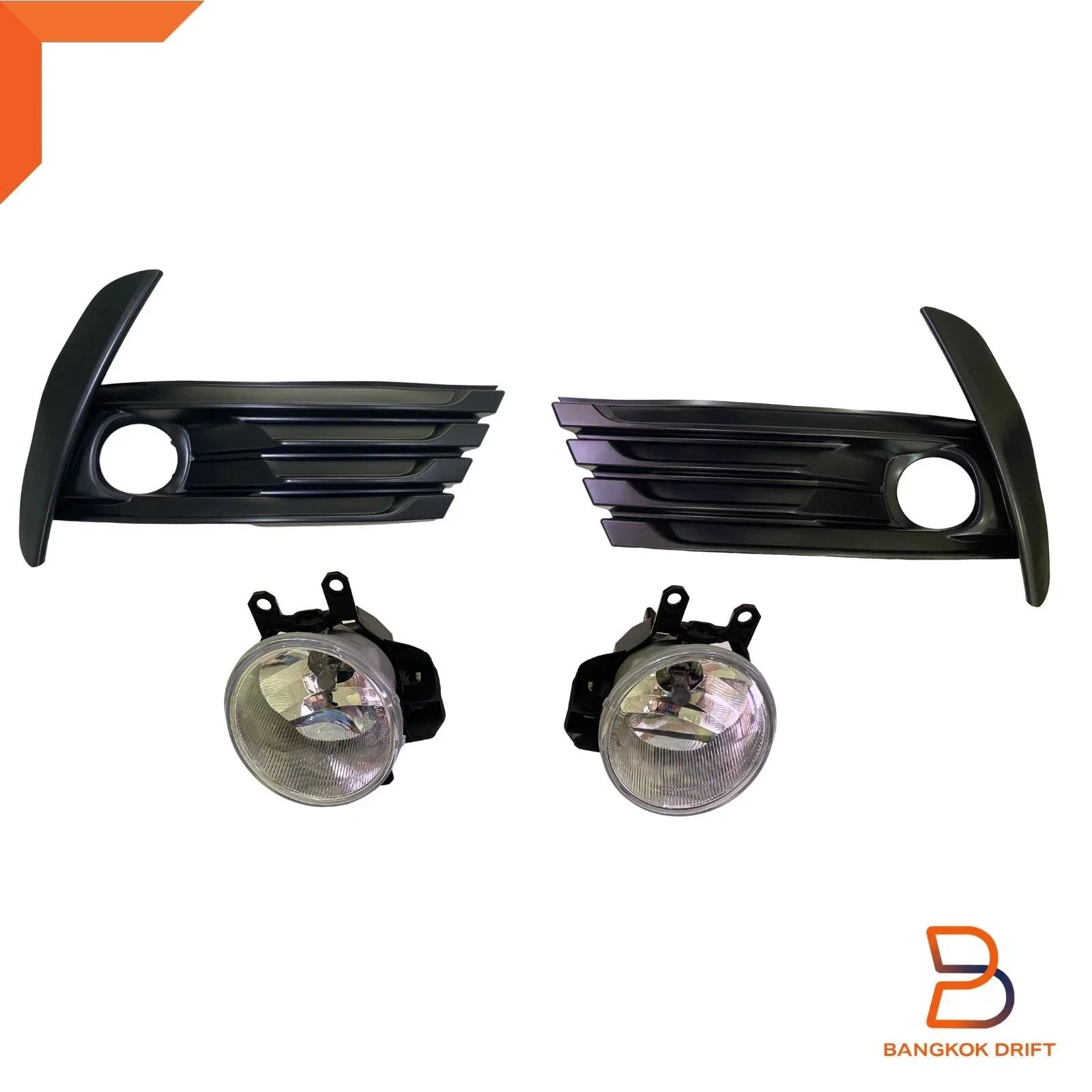 Fog Lamp Cover for Toyota Corolla ZRE172 Sedan (2017-2019) Black