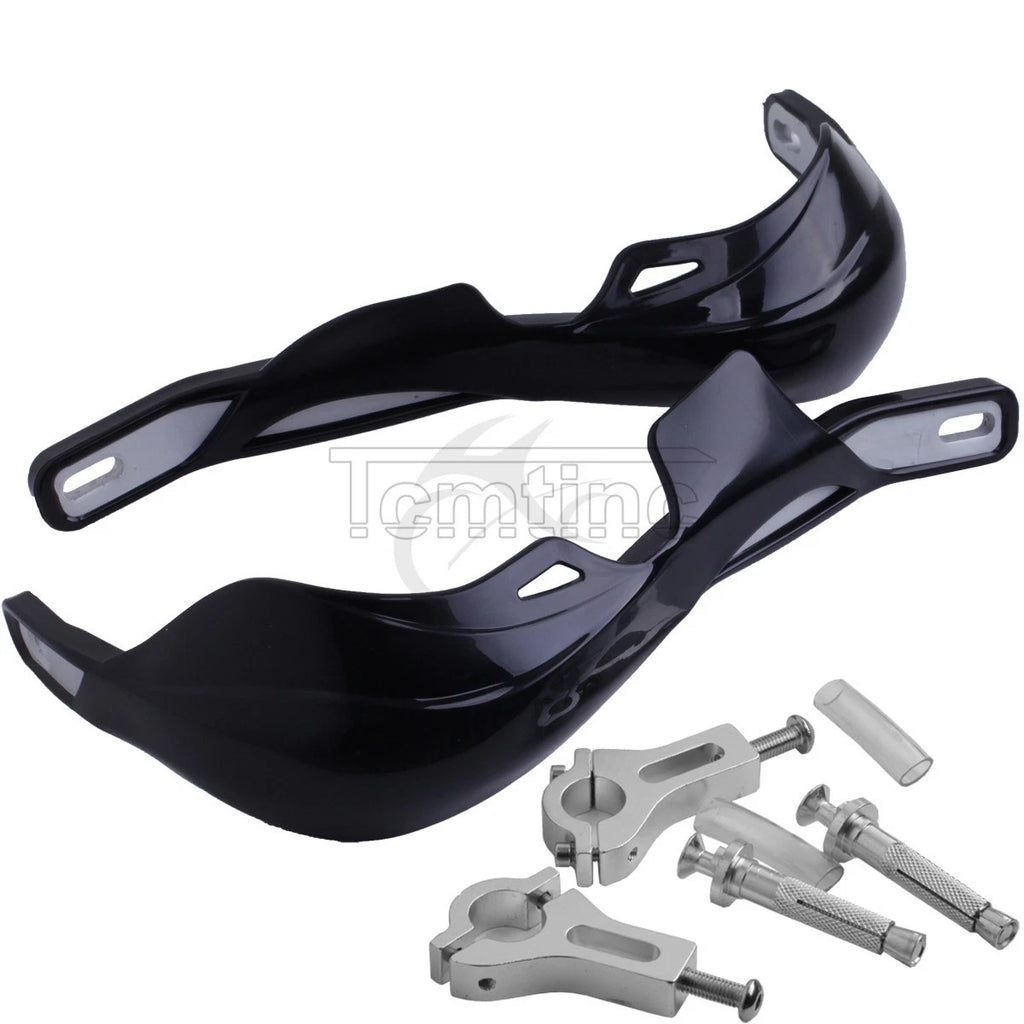 7/8" Black Brush Hand Guards for Honda Yamaha Suzuki Kawasaki (Dirt MX)
