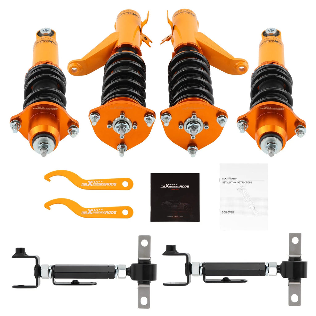4x Coilovers & 2x Rear Camber Arms Kit for Acura RSX (2002–2006)