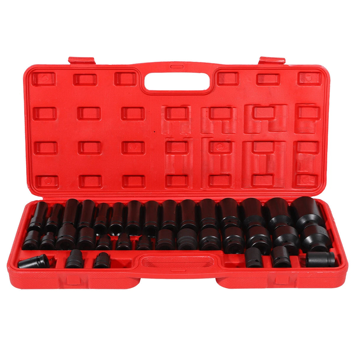 Set of 35 Deep Impact Sockets 1/2" Drive 8-32mm with Case