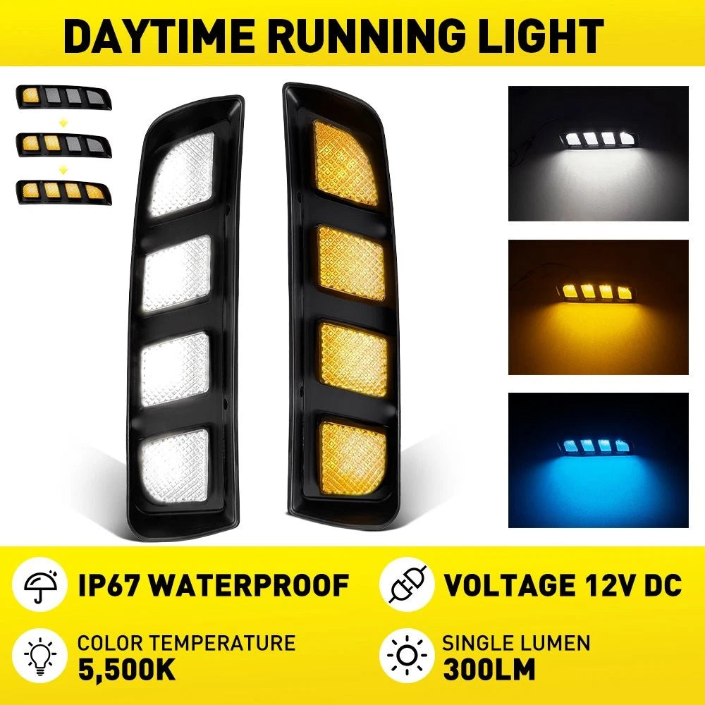 DRL LED Daytime Running Fog Light for Honda Civic Type R (2017–2021)