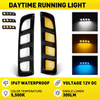 DRL LED Daytime Running Fog Light for Honda Civic Type R (2017–2021)