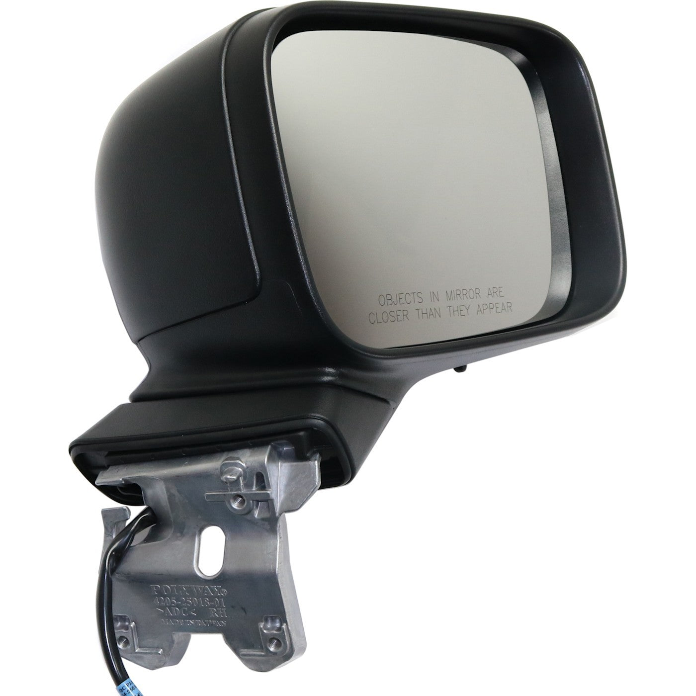 Set of 2 Mirrors for Jeep Renegade (2015–2018) Black