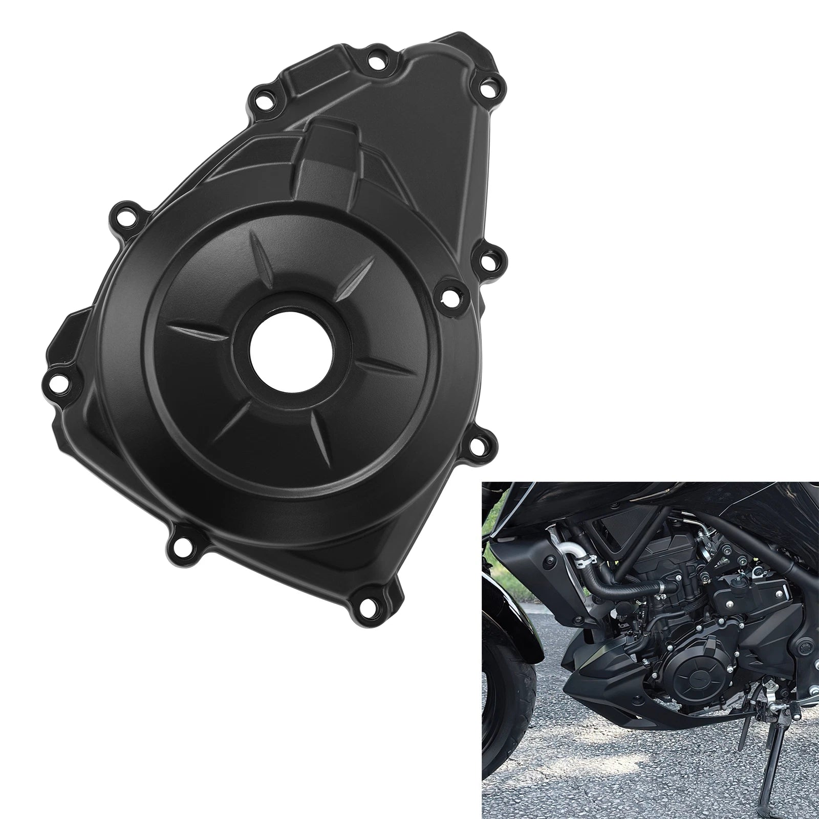 Left Stator Magneto Crankcase Cover for Yamaha MT-03 (2016–2025), YZF R3 (2015–2025)