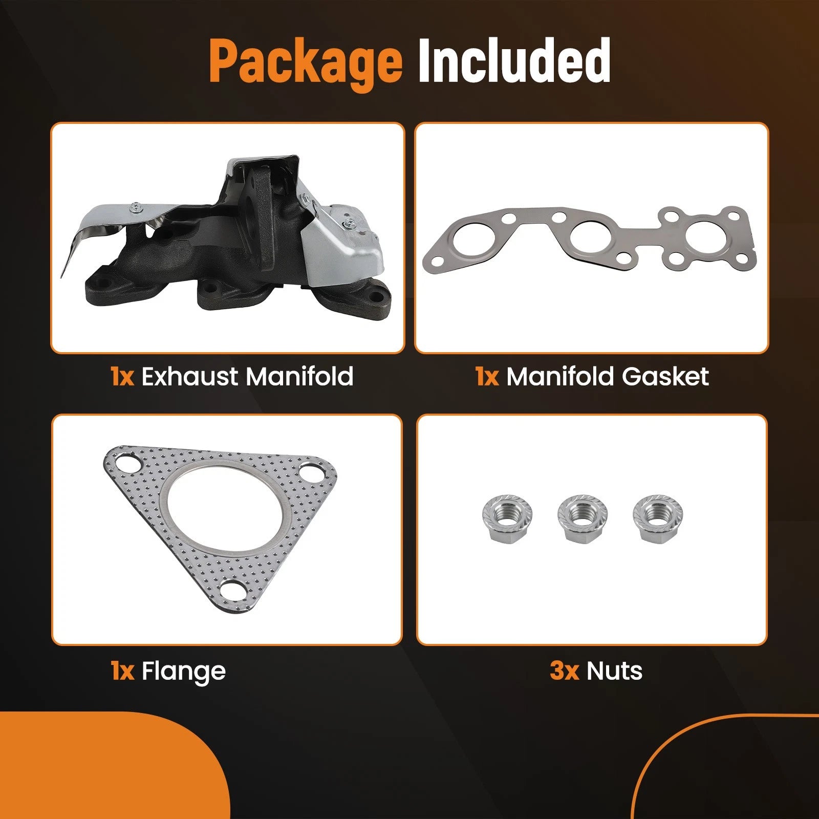 Passenger Side Exhaust Manifold for Nissan Frontier Xterra 3.3L (1999–2004) 674-598