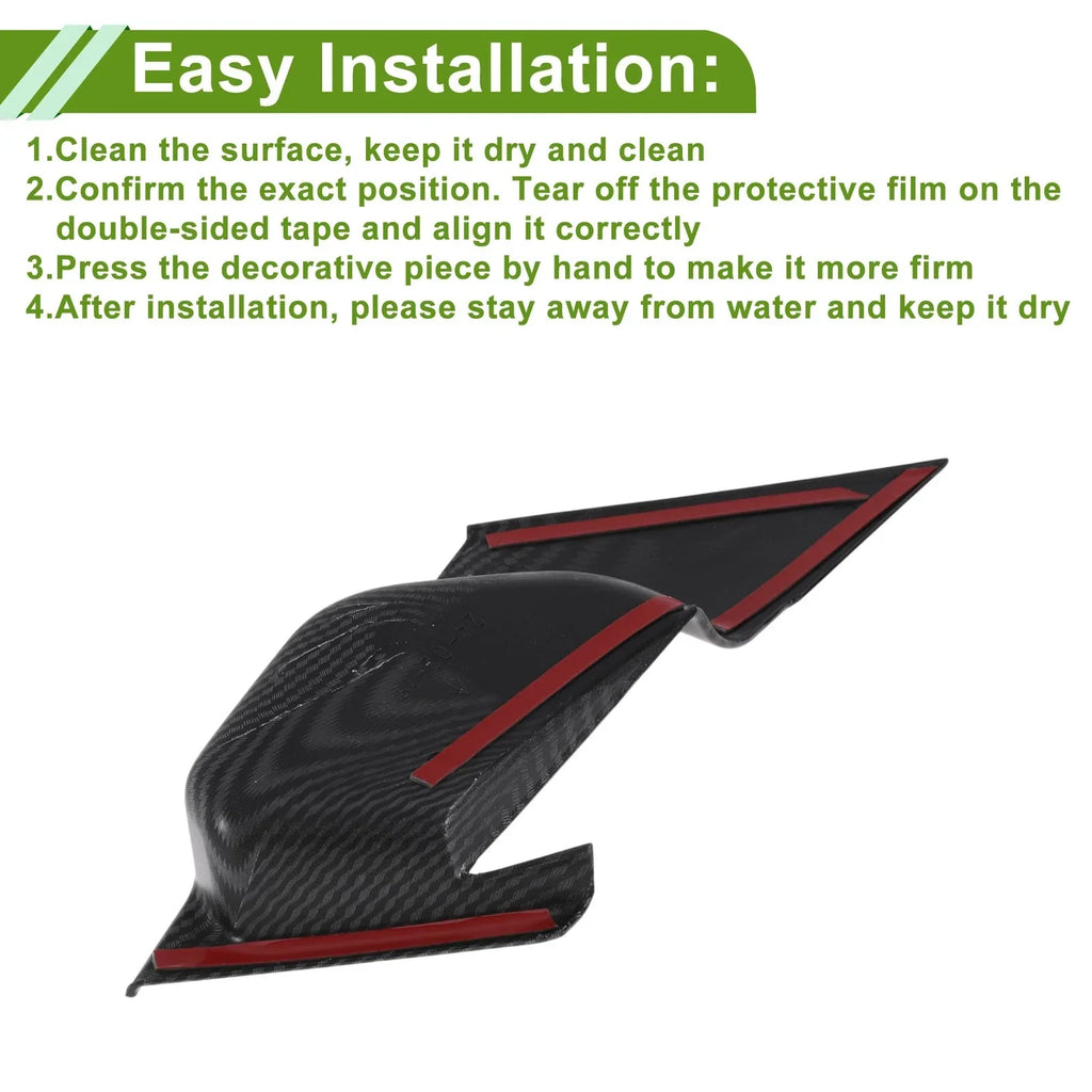 Interior Door Handle Bowl Cover Trim 4 x ABS for BMW 5 Series 530i (2024-2025)