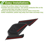 Interior Door Handle Bowl Cover Trim 4 x ABS for BMW 5 Series 530i (2024-2025)