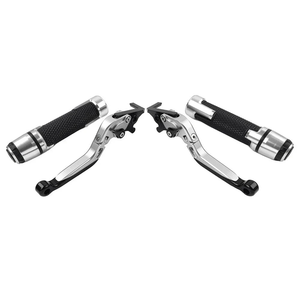 Silver Extendable Brake Clutch Levers Grip Set for Honda ADV150 (2019-2020)