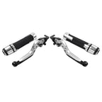 Silver Extendable Brake Clutch Levers Grip Set for Honda ADV150 (2019-2020)