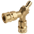 3/8'' Quick Connect Pressure Washer Tee Y-Adapter for Two Guns 5000 PSI
