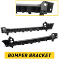 Set of 2 Black Bumper Retainers for Toyota Highlander (2014–2018)