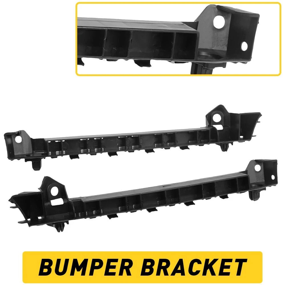 Set of 2 Black Bumper Retainers for Toyota Highlander (2014–2018)