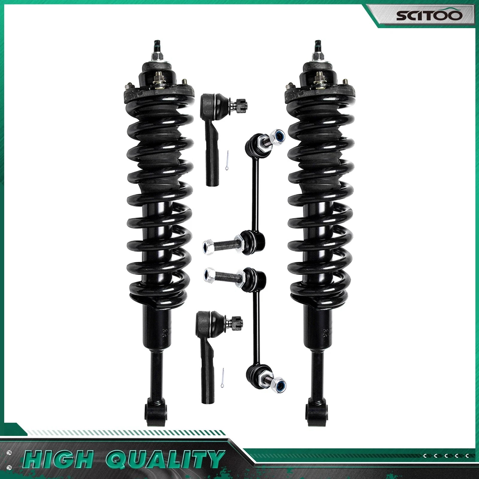 Front Complete Strut w/Coil Spring for Toyota 4Runner (2003–2009)