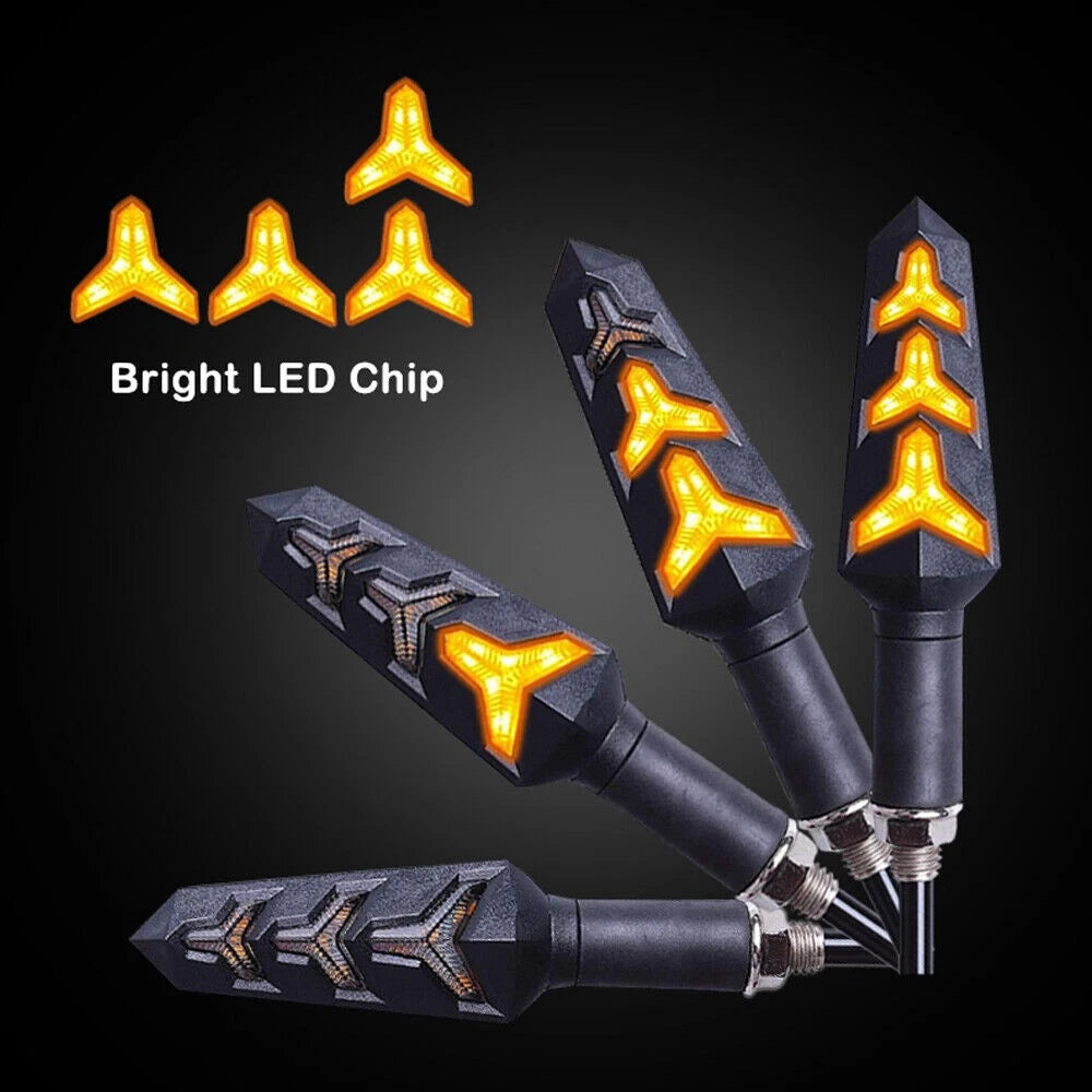 4X LED Turn Signal Lights for Honda VT VLX VTX Shadow (12V)