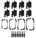 Set of 8 Ignition Wires & Coils with 8 Spark Plugs for GMC Savana 2500 (2003–2006)