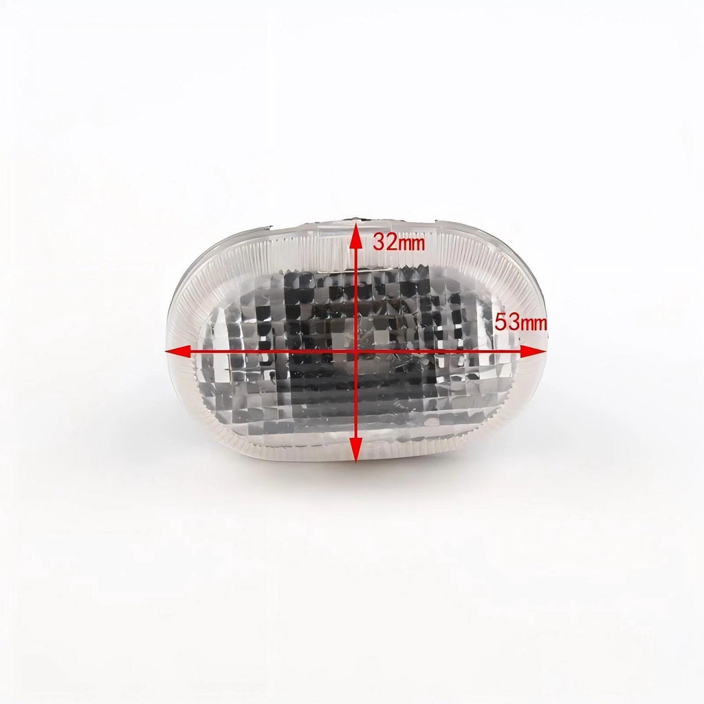2X Clear Front Side Marker Lights for Suzuki Baleno (1996–2001)