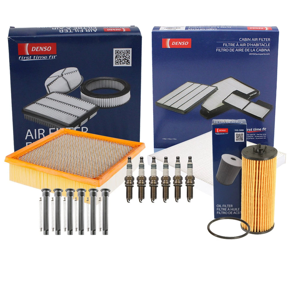 Denso Tune Up Kit 6 Spark Plugs & Boots for Durango Grand Cherokee (2011–2020)