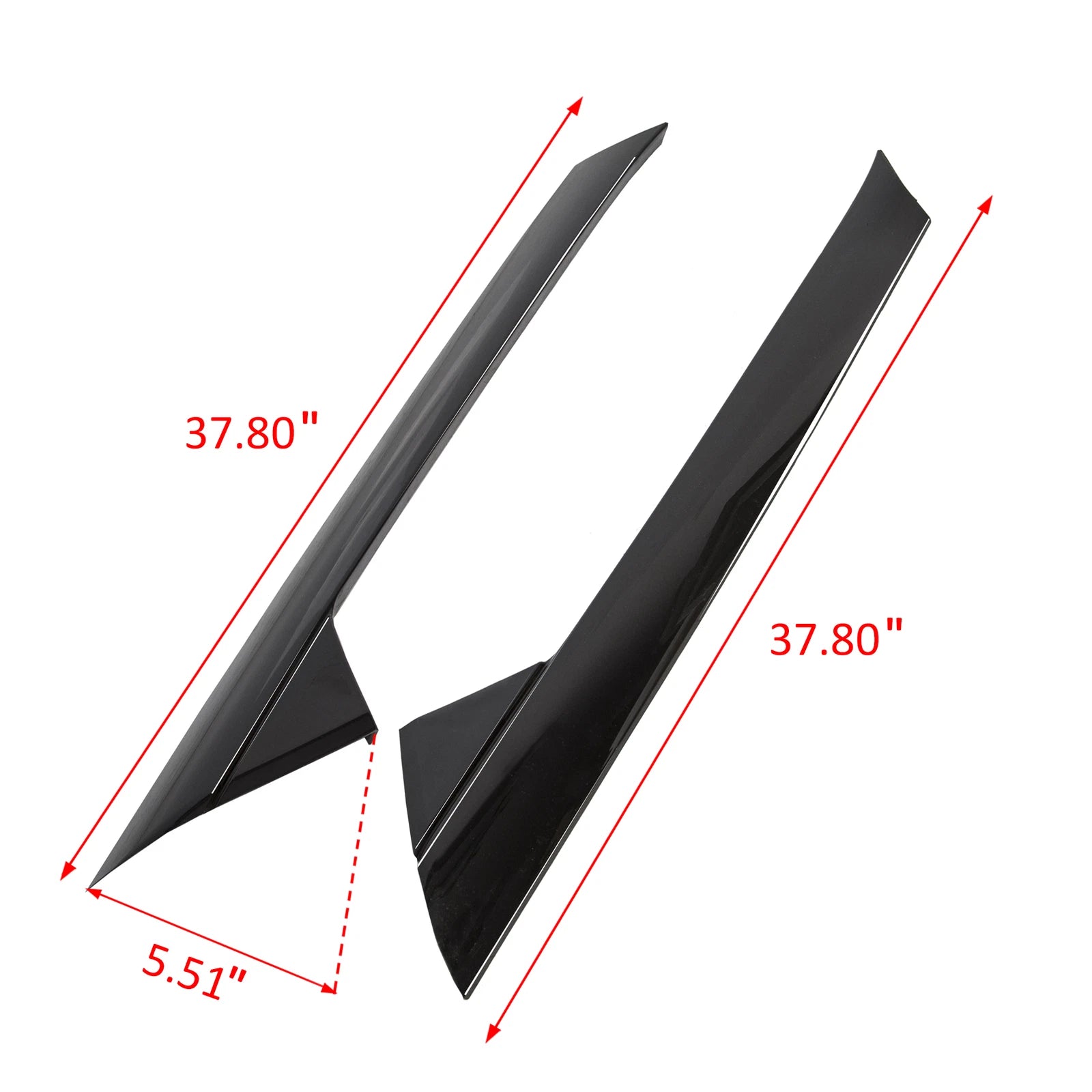 Set of 2 Windshield Outer Trim Pillar Molding for Ford Explorer (2011–2019)